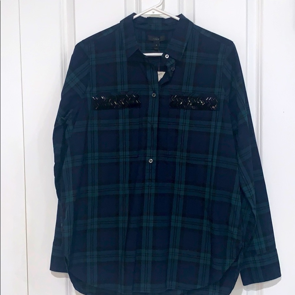 JCrew Popover Tunic Top